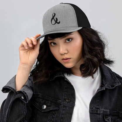 Ampersand Trucker Hat - RippleOut Studio