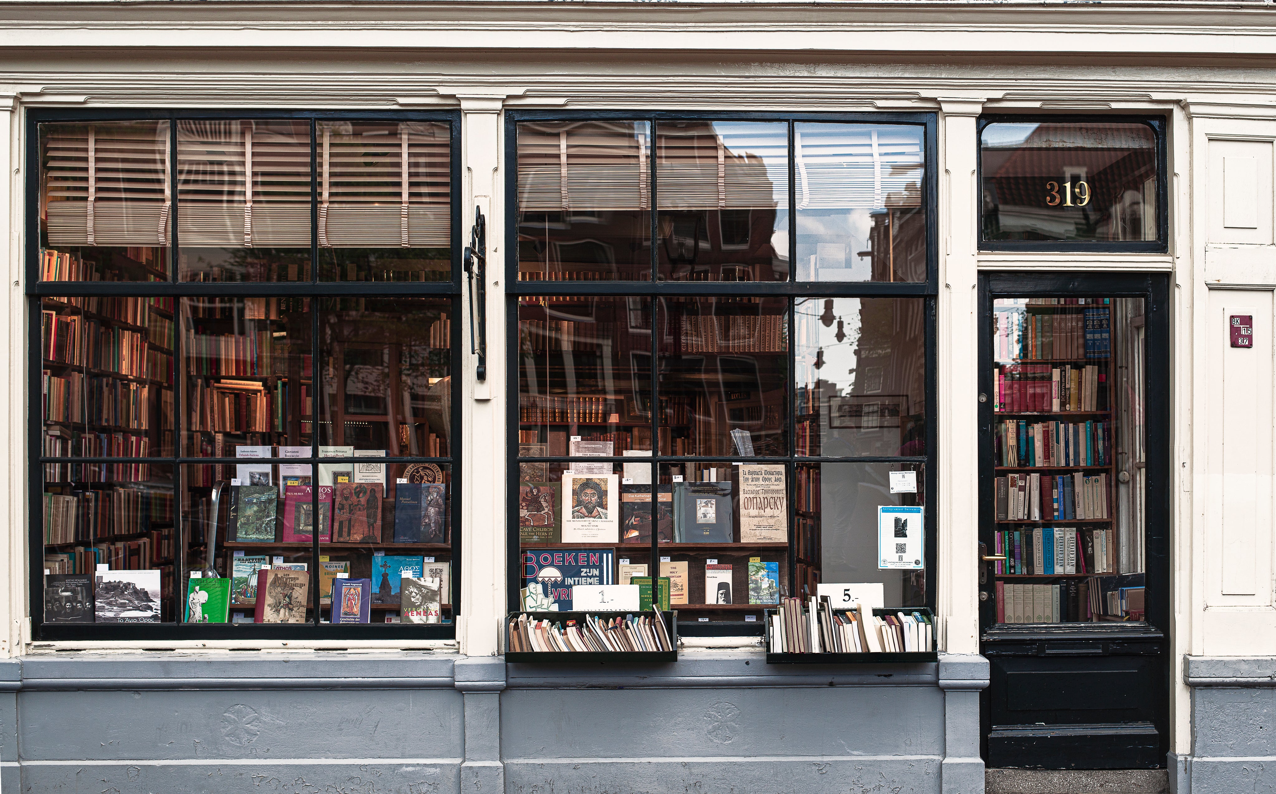 Front of bookstore