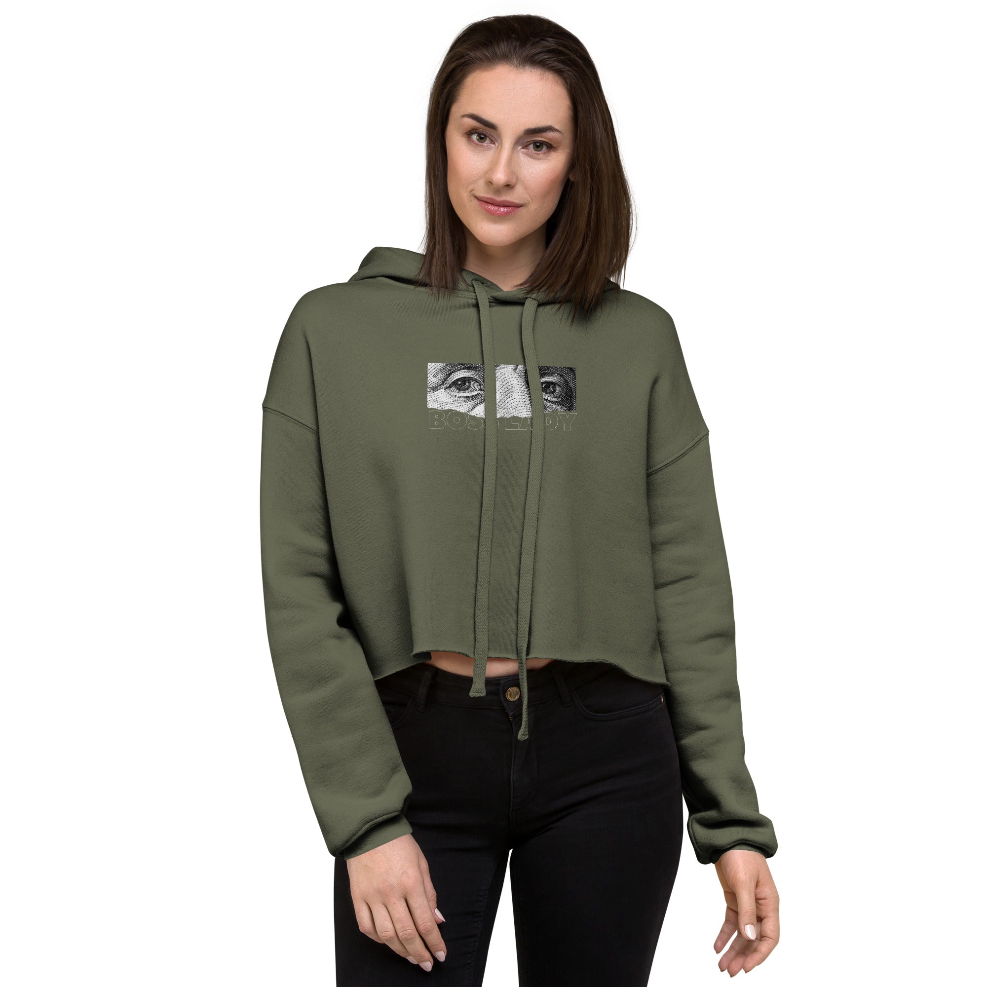 Boss Lady Crop Hoodie - RippleOut Studio