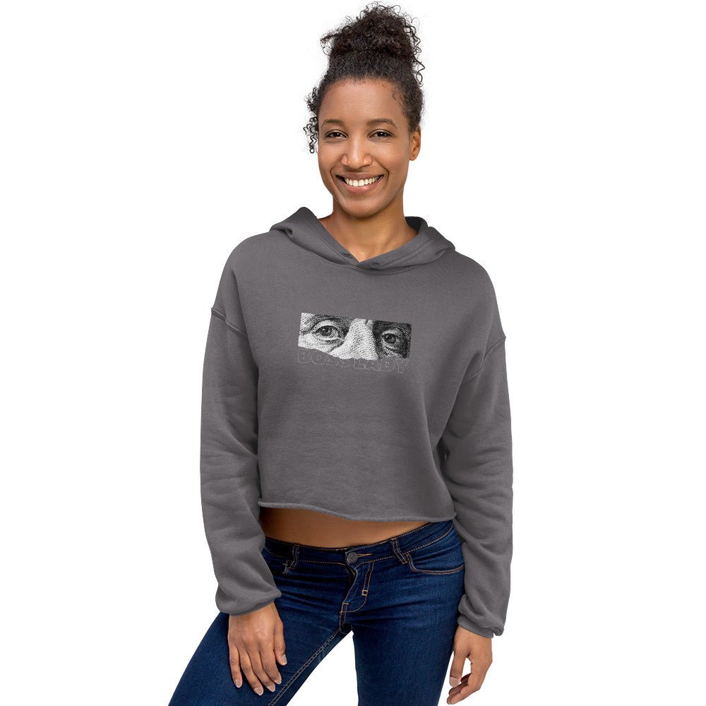 Boss Lady Crop Hoodie - RippleOut Studio