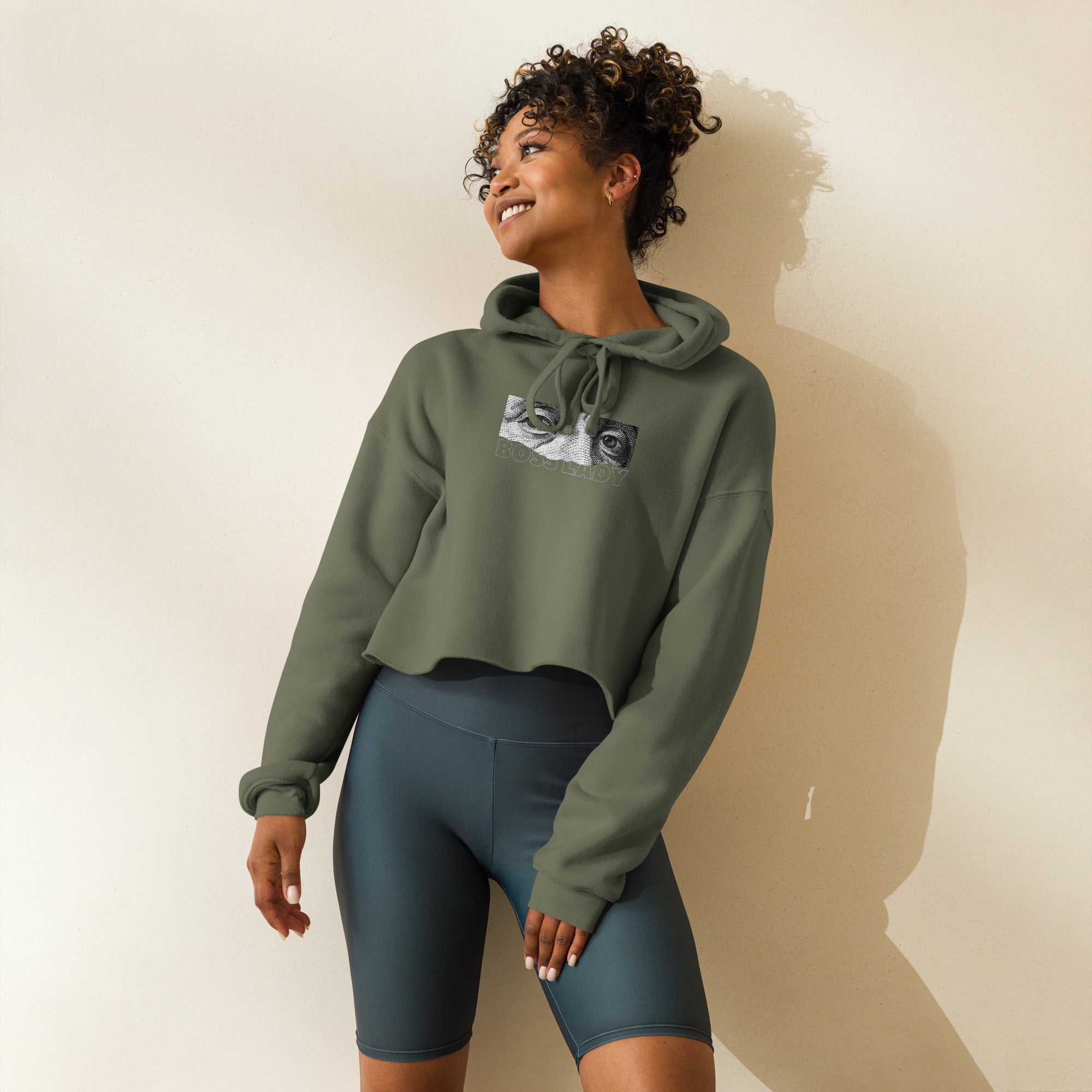 Boss Lady Crop Hoodie - RippleOut Studio