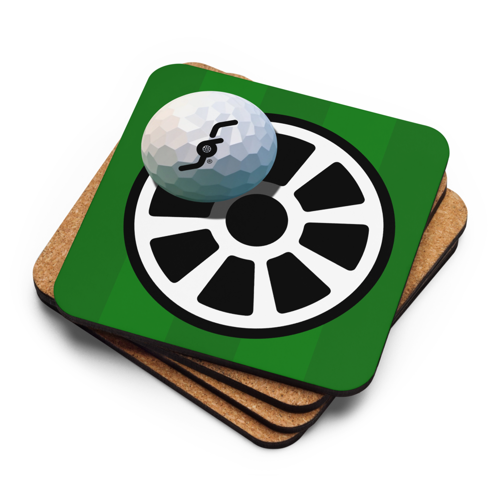 Fervor Golf Cork-back Coaster