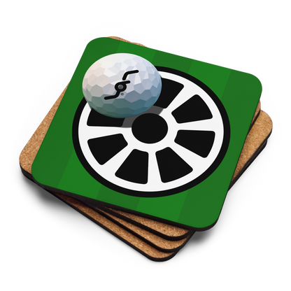 Fervor Golf Cork-back Coaster