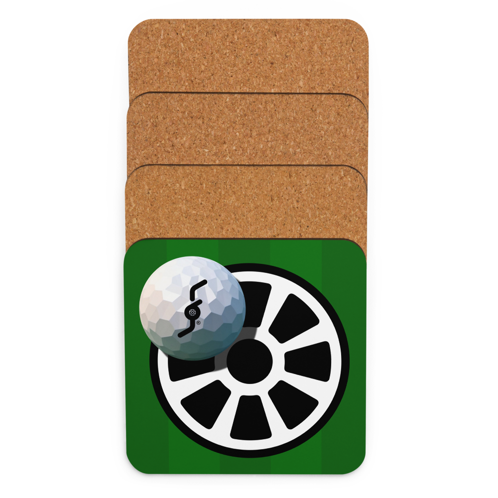 Fervor Golf Cork-back Coaster