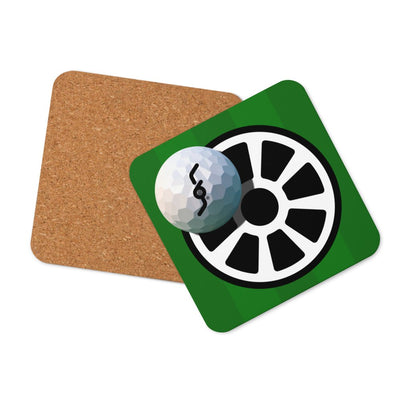 Fervor Golf Cork - back Coaster - RippleOut Studio