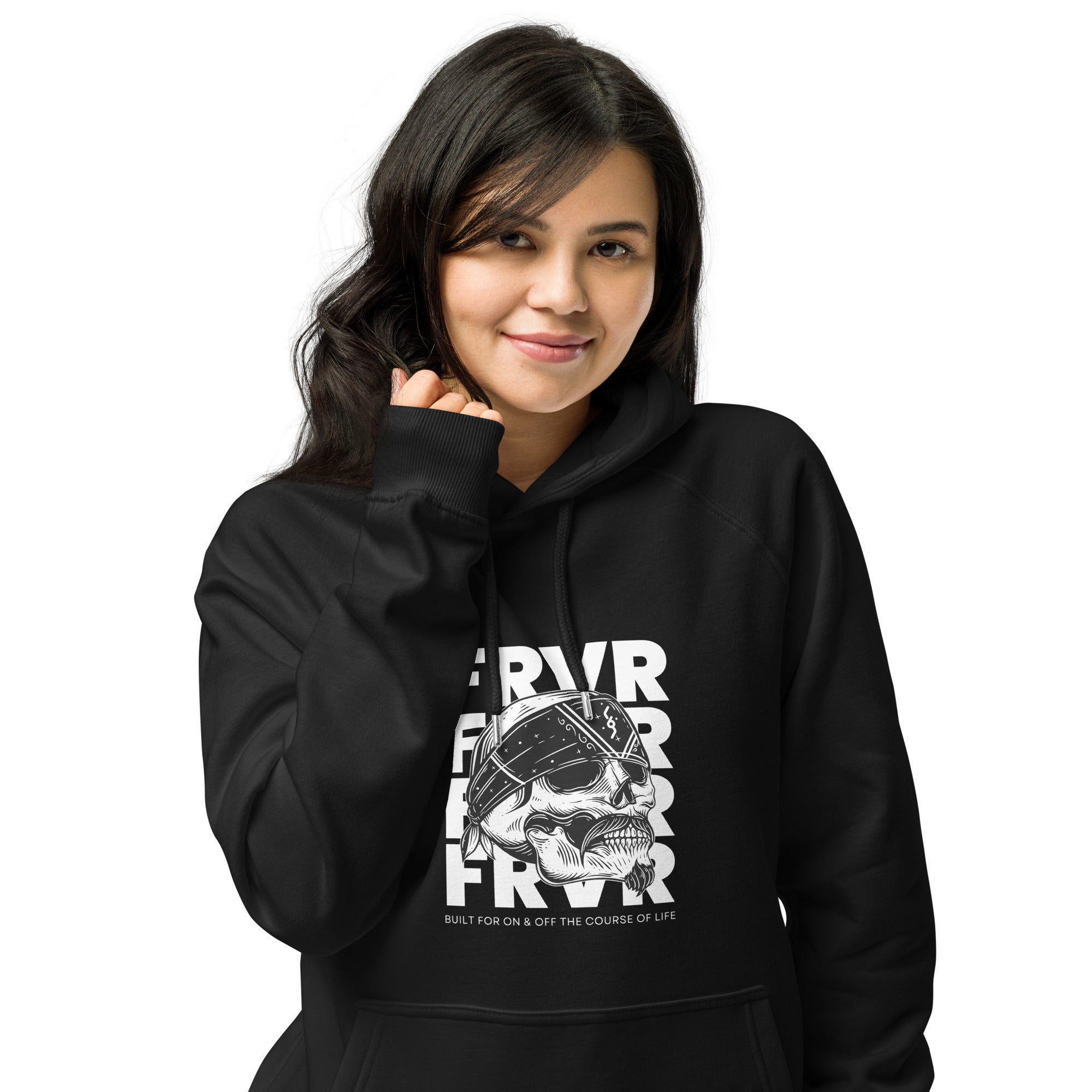 FRVR Unisex Eco Raglan Hoodie - RippleOut Studio