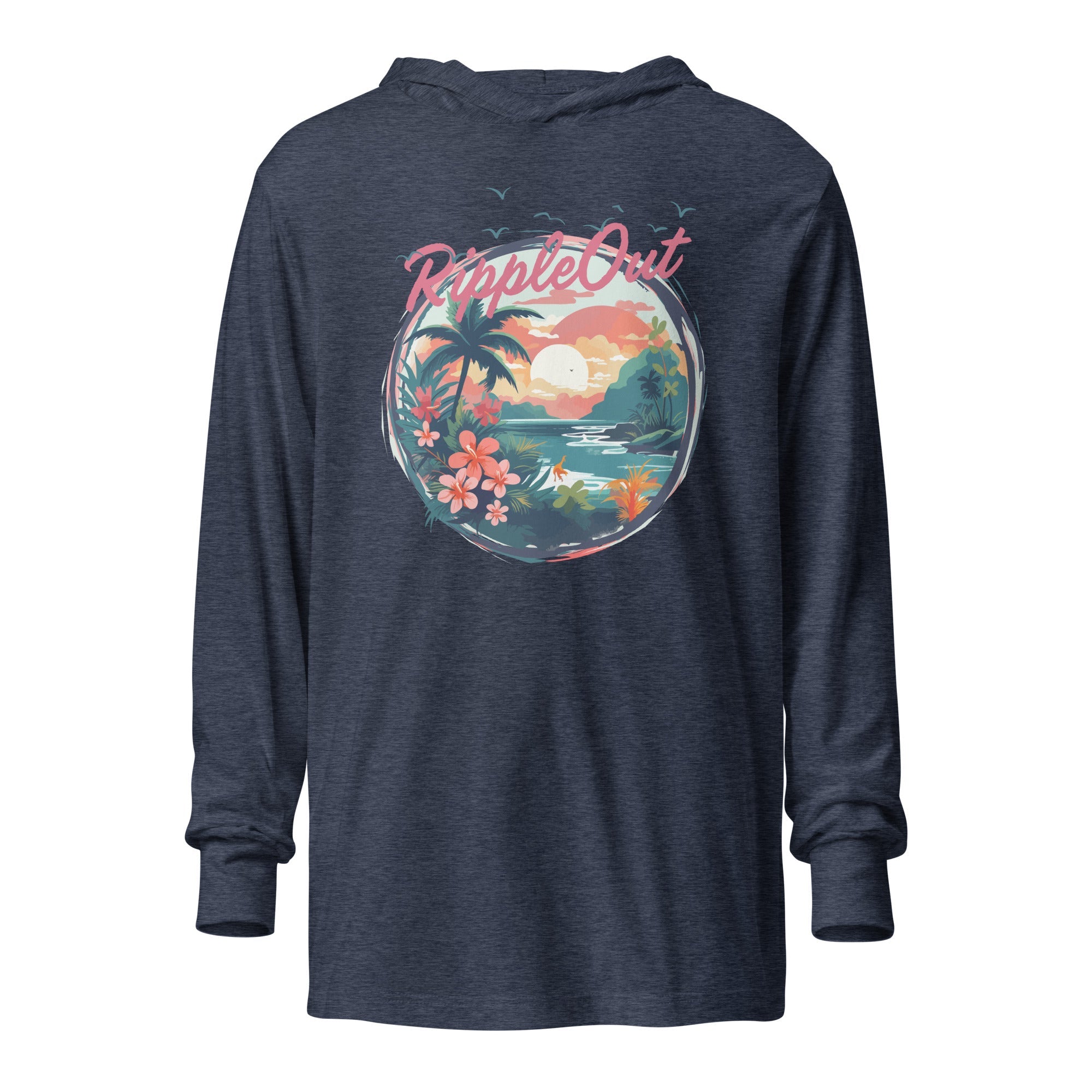 RippleOut Hooded Long - sleeve Tee - RippleOut Studio