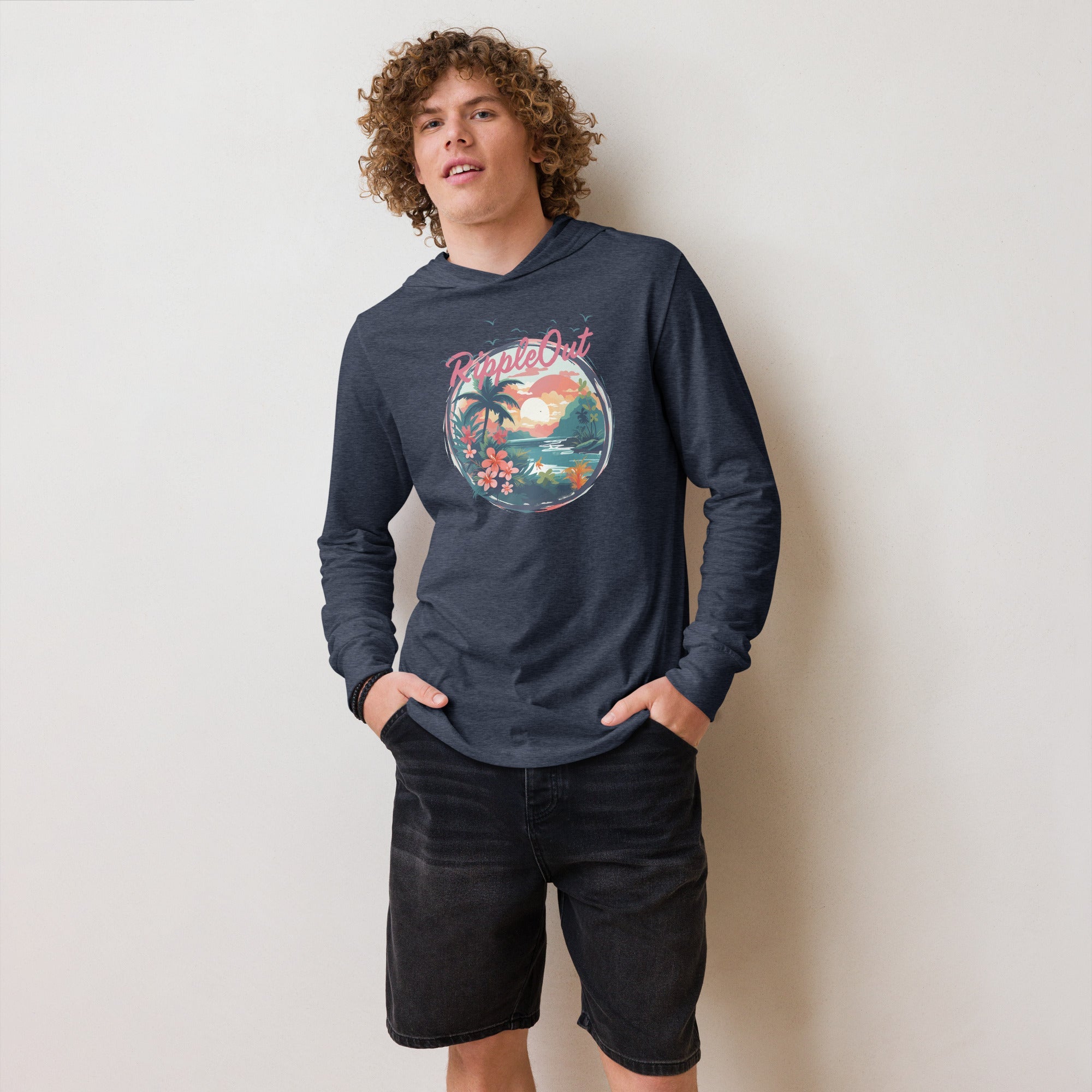 RippleOut Hooded Long - sleeve Tee - RippleOut Studio