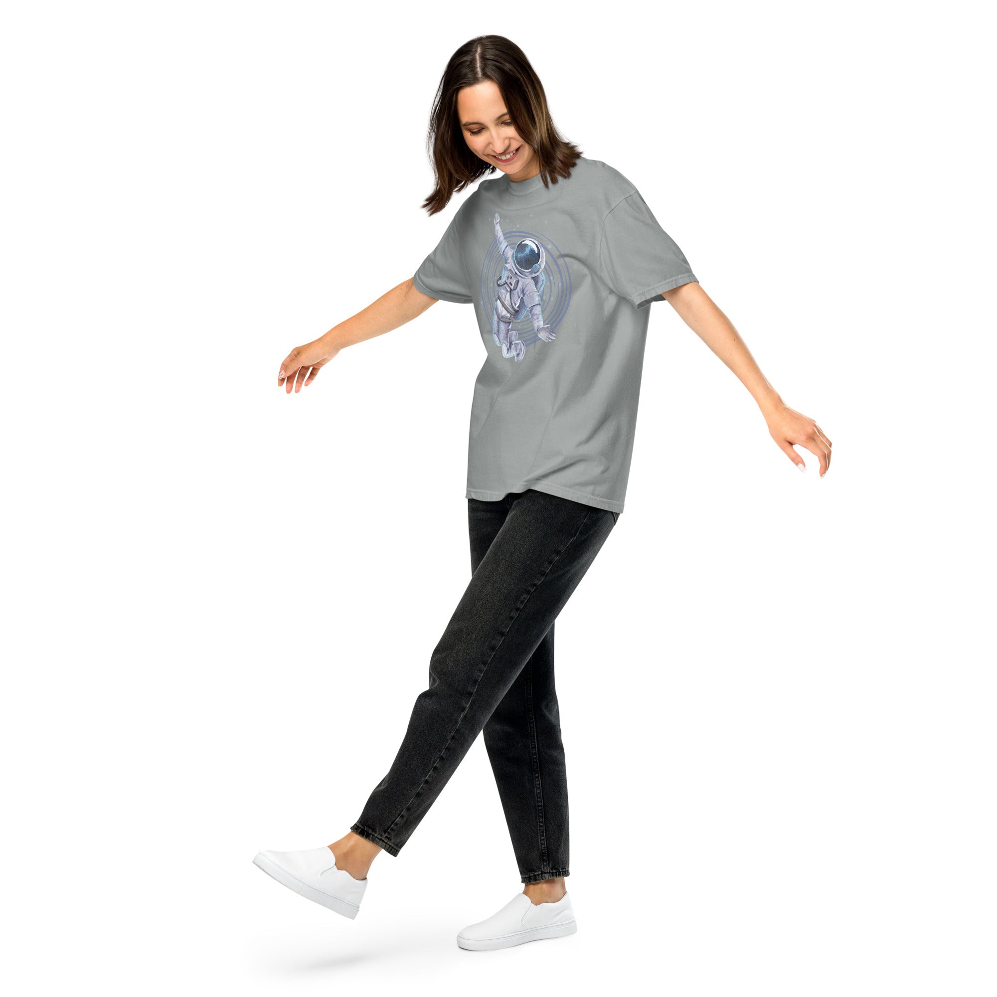 Spacewalker Unisex Heavyweight T-shirt - RippleOut Studio