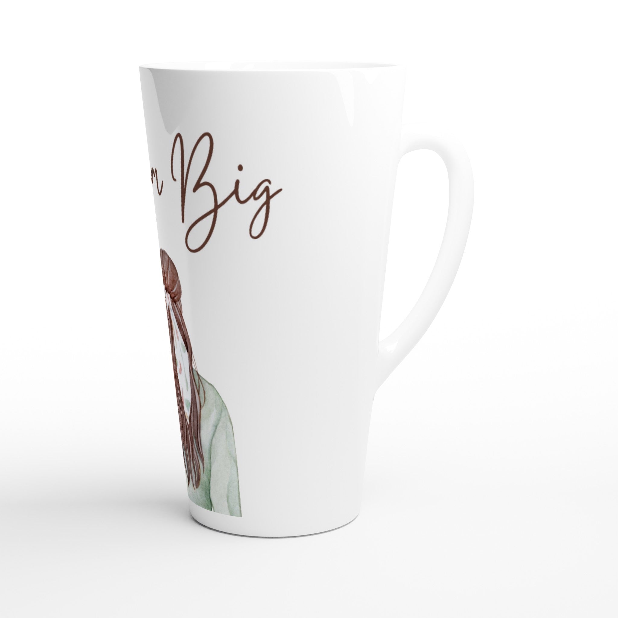 White Latte 17oz Ceramic Mug - RippleOut Studio